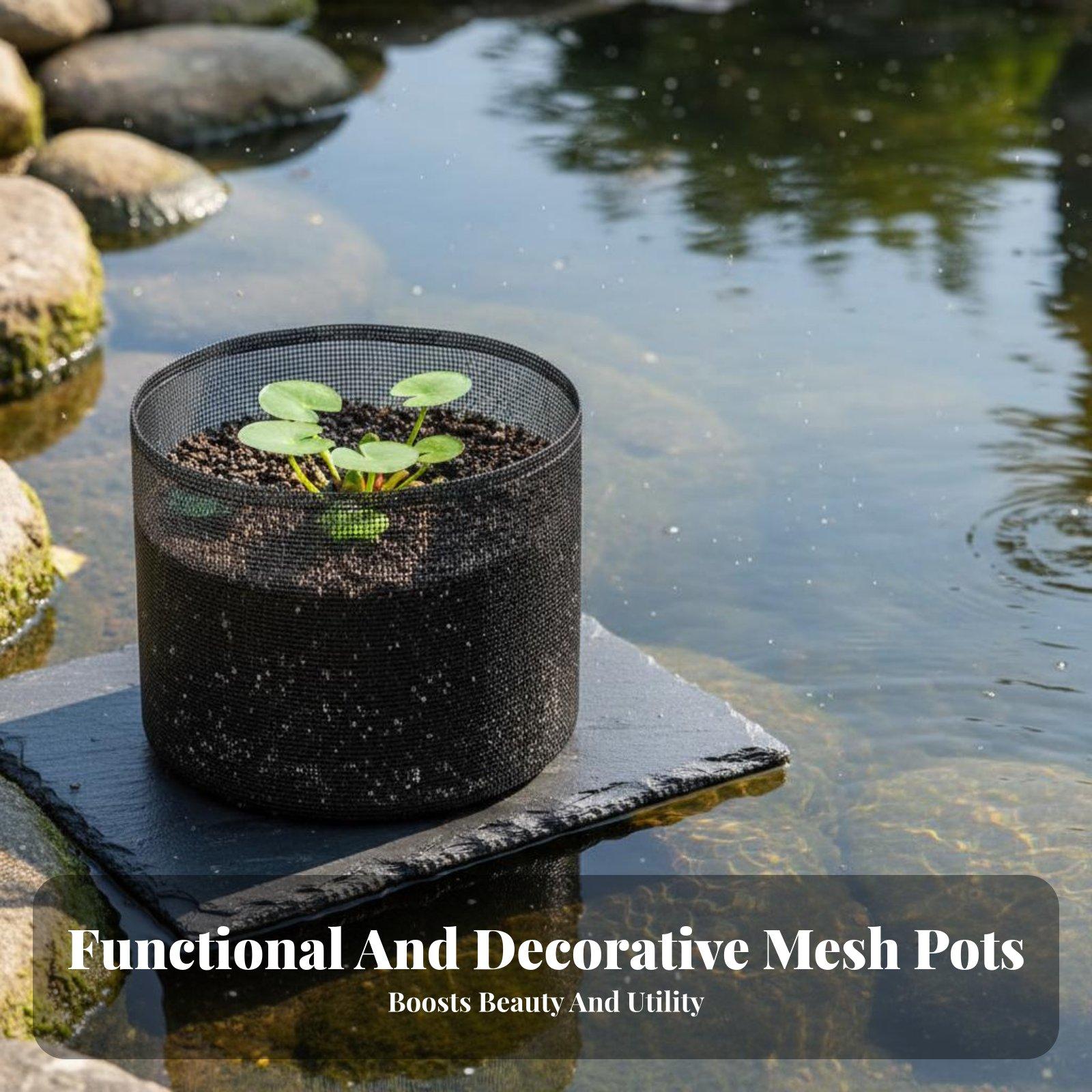 Plant Pot - 4 Pot Tanaman Teratai, Kantong Jaring