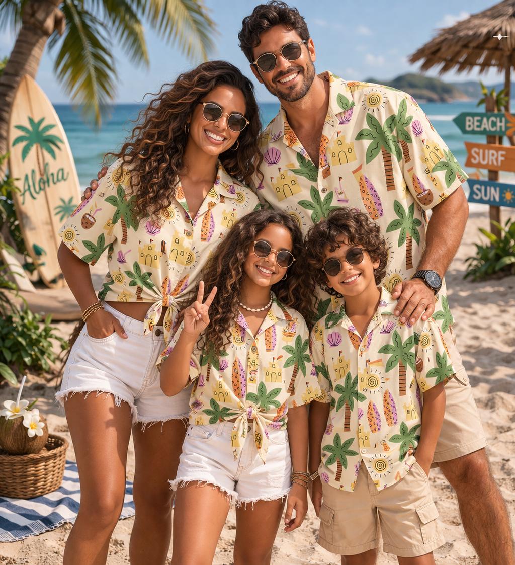The Plant Parent - Kemeja Anak Hawaii Motif Bunga dan