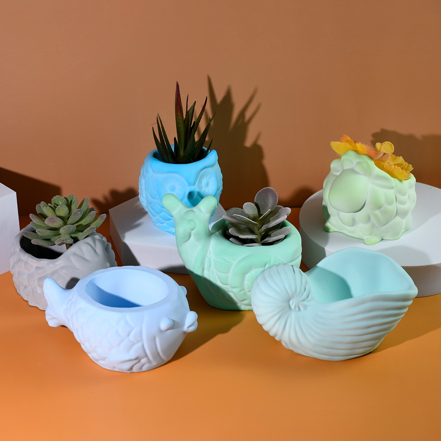 Cetakan Silikon Pot Bunga Hewa - Succulent Set ulasan dan harga