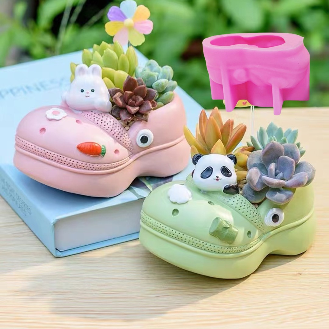 Sandal hewan 3D, Pot bunga tan - Succulent Set ulasan dan harga