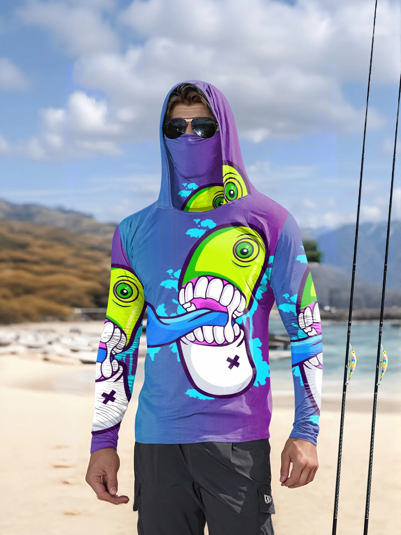 Jaket Hoodie Motif Kartun Mons - Monstera ulasan dan harga