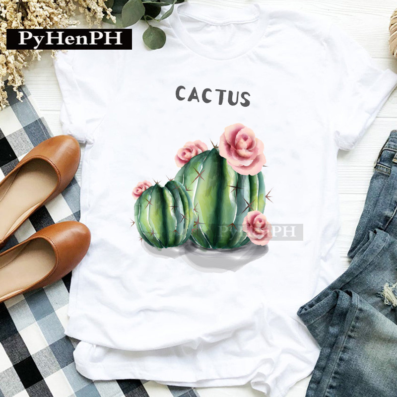Kaos Wanita Motif Kaktus Lenga - The Plant Parent ulasan dan harga