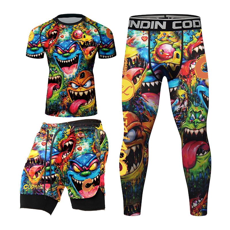 Kaos Rashguard Pria dengan Mot - Monstera ulasan dan harga