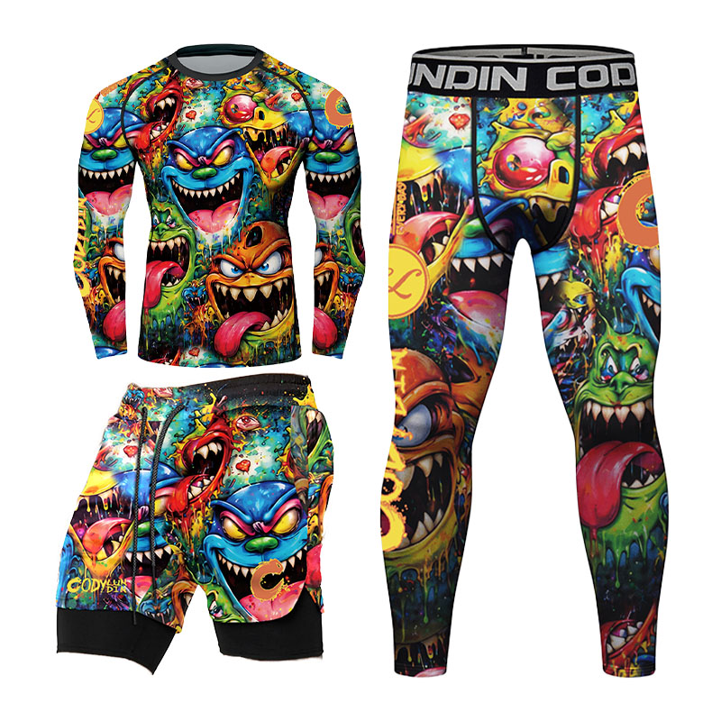 Kaos Rashguard Pria dengan Mot - Monstera ulasan dan harga