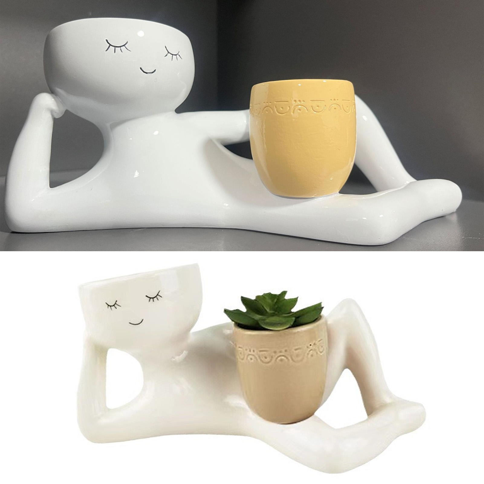 Pot Sukulen Kreatif dari Resin - Succulent Set ulasan dan harga