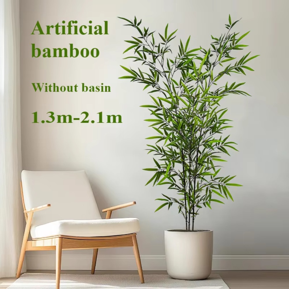 Bambu Hijau Buatan PU + PVC Po - Snake Plant ulasan dan harga