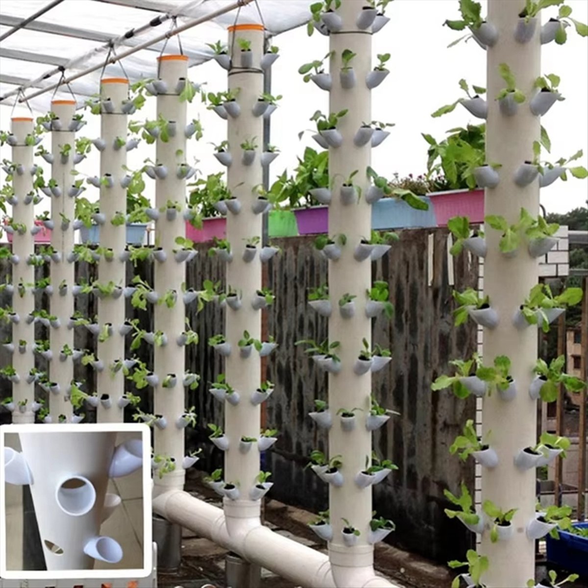 Wadah Tanaman Hidroponik Verti - Plant Pot ulasan dan harga