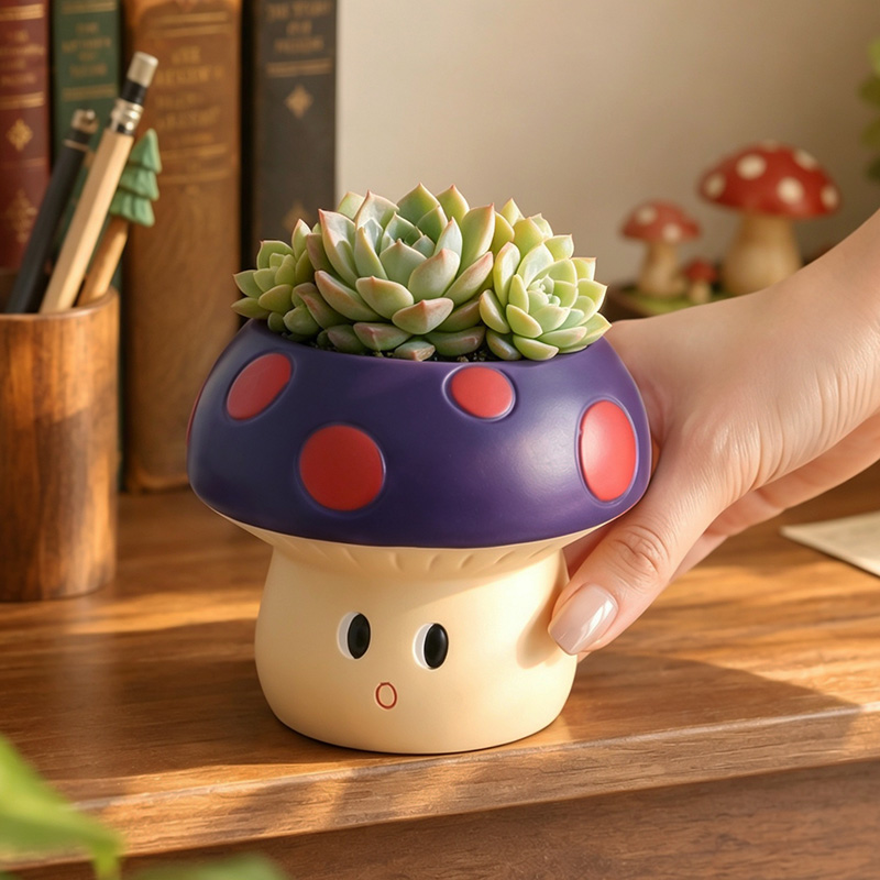 Pot Tanaman Sukulen Resin Bent - Snake Plant Ceramic ulasan dan harga