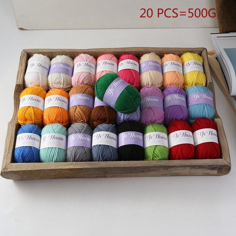 20 Buah 500G Benang Rajut Lemb - Repotting Mat ulasan dan harga