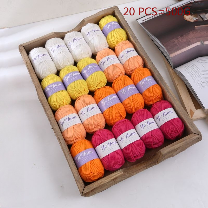 20 Buah 500G Benang Rajut Lemb - Repotting Mat ulasan dan harga