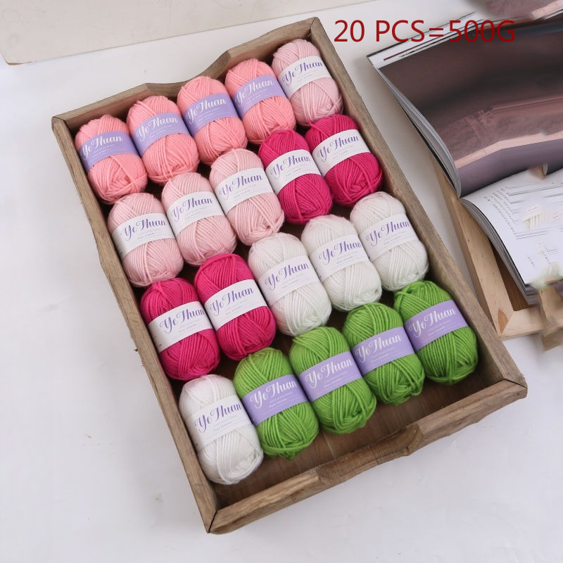 20 Buah 500G Benang Rajut Lemb - Repotting Mat ulasan dan harga