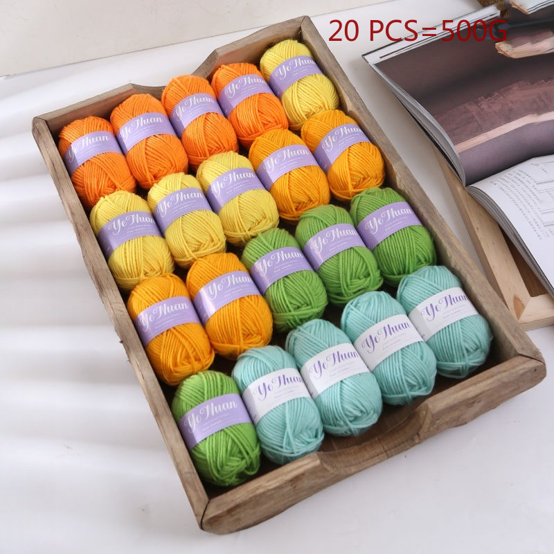 20 Buah 500G Benang Rajut Lemb - Repotting Mat ulasan dan harga