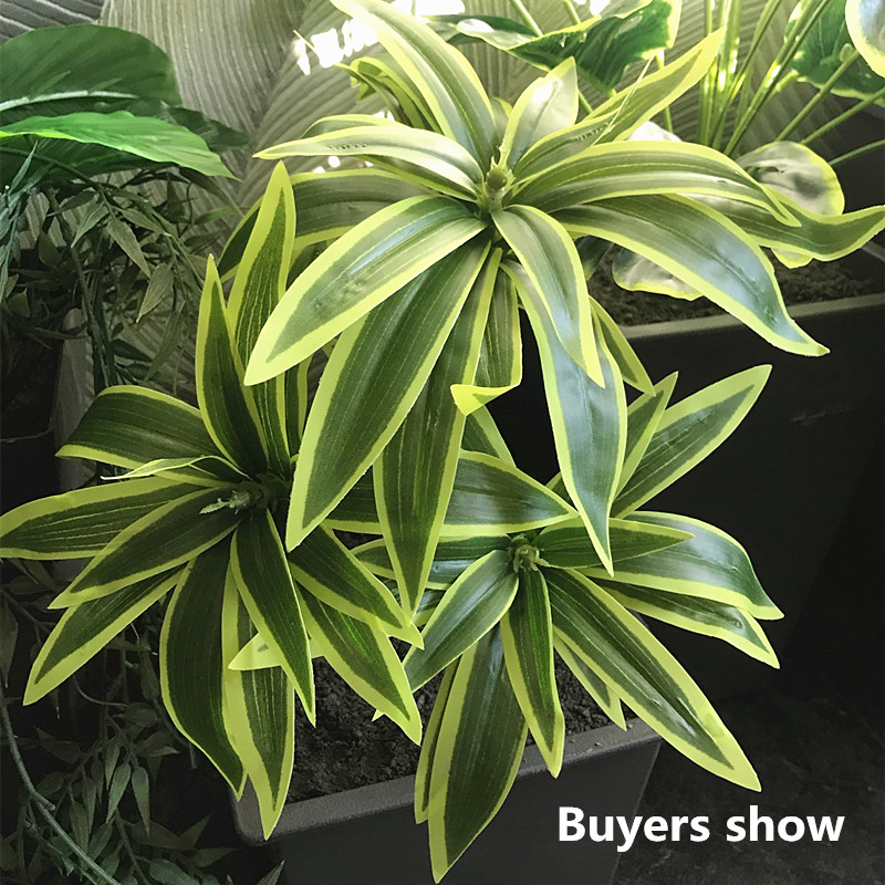 35CM 3 Garpu Buatan Desktop Ta - Snake Plant ulasan dan harga